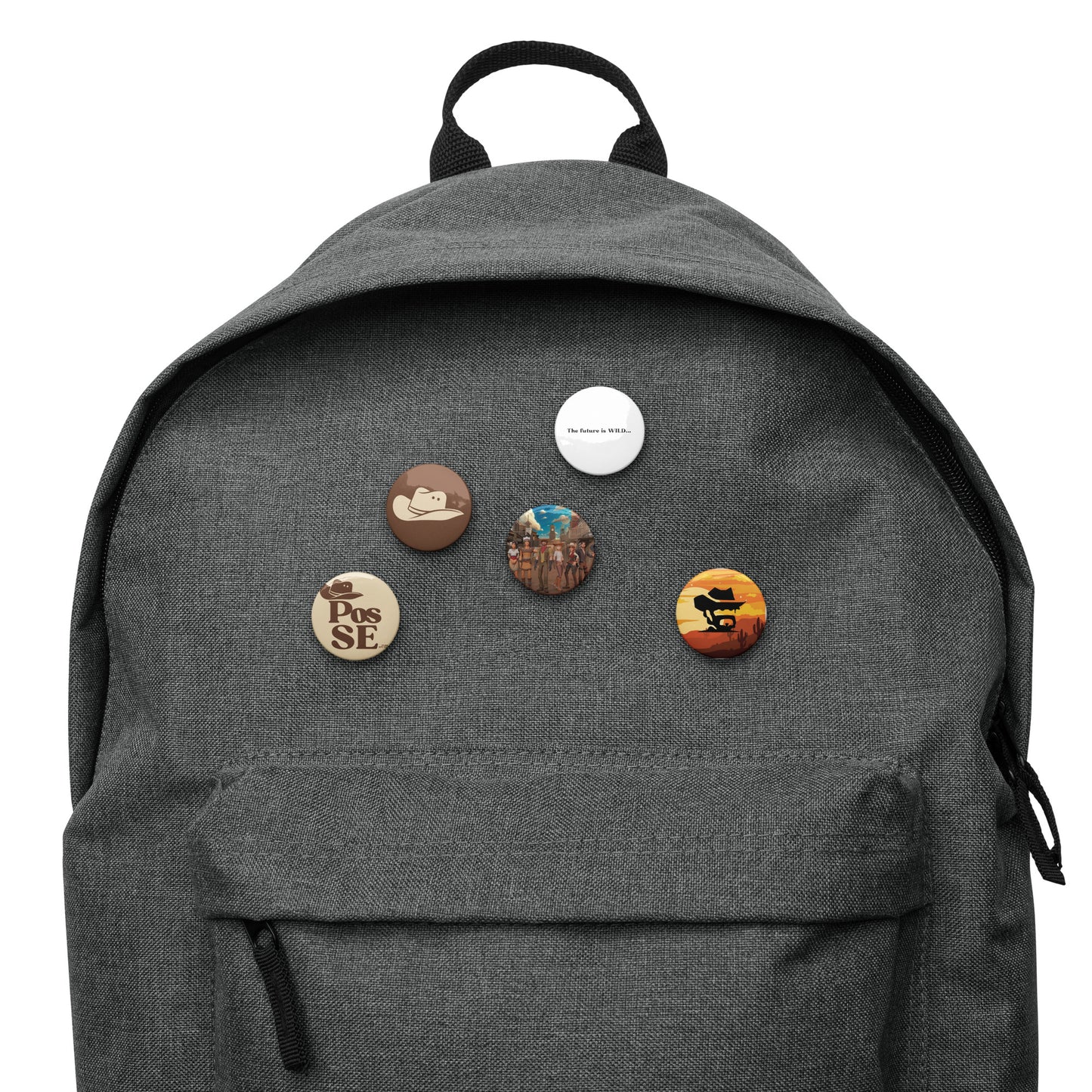 Set of pin buttons